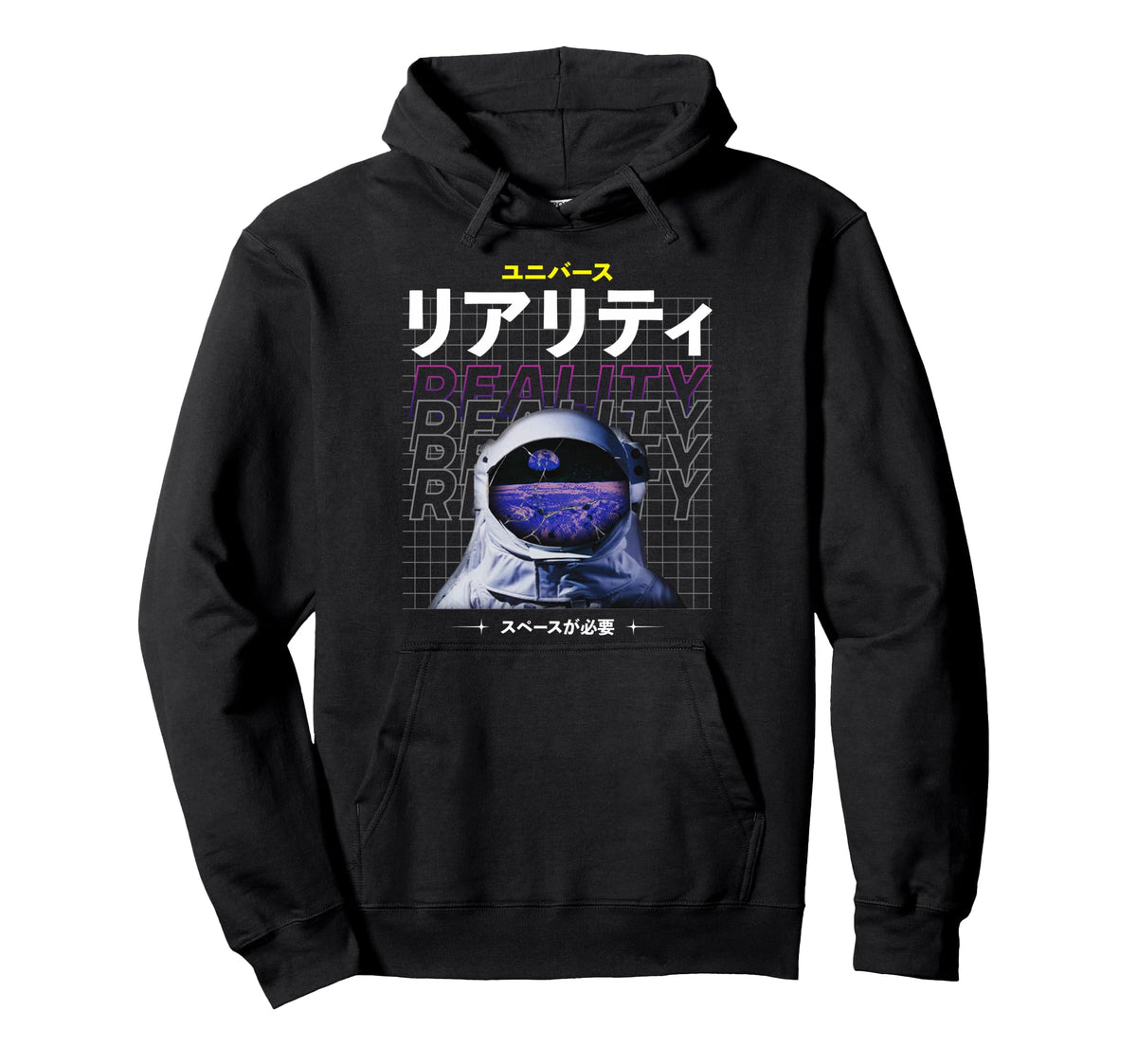 Astronaut Reality Aesthetic Edgy Hoodie - Casual Everyday Wear Men Women