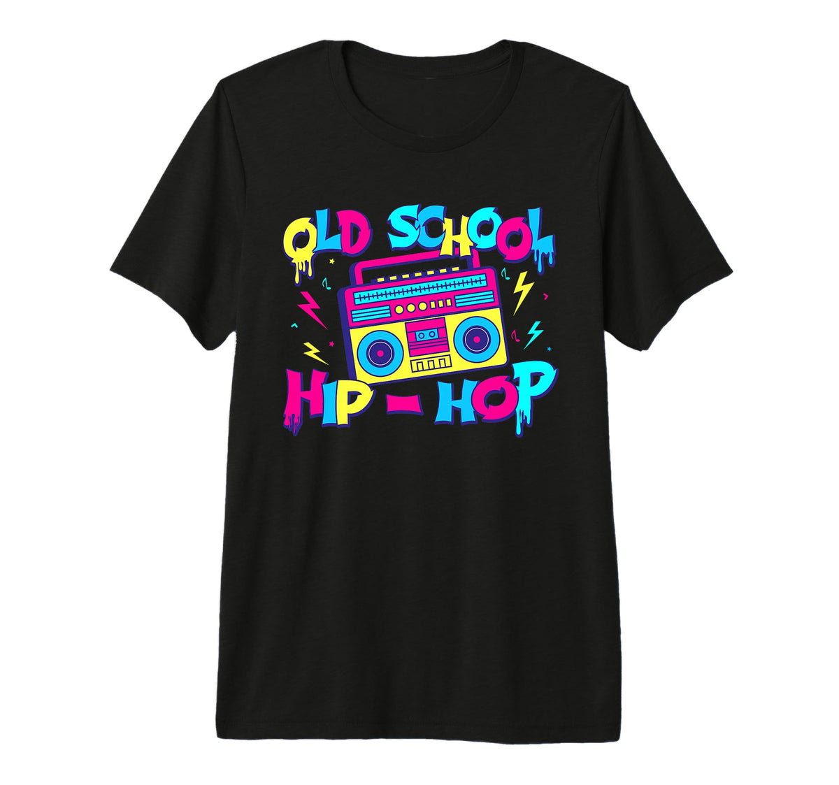 Old School Hip Hop 80S 90S Music T-Shirt - Casual Everyday Wear Unisex