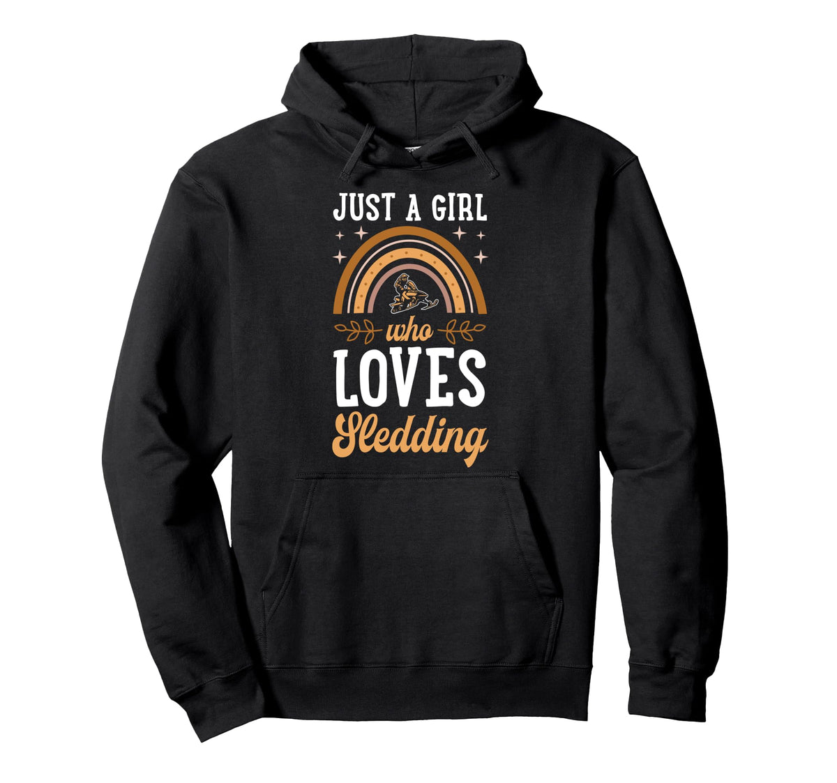 Just Who Loves Sledding Snowmobiling Hoodie - Streetwear Style Men Women