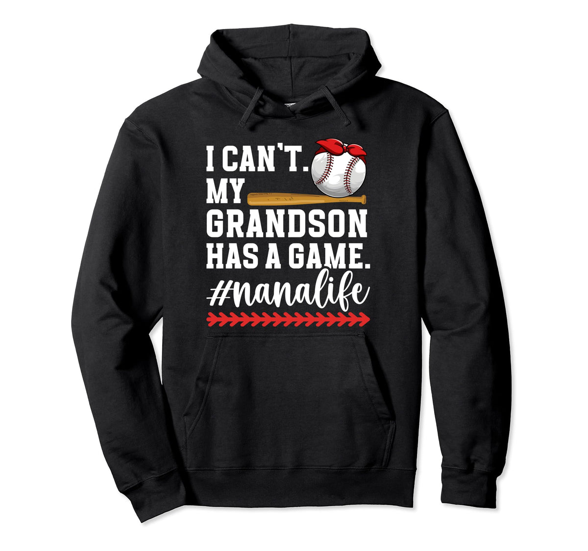 Nana Life Baseball Nana Baseball Player Hoodie - Novelty Apparel Men Women