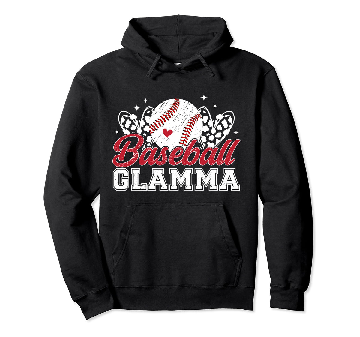 Baseball Glamma Grandma Glamma Hoodie - Aesthetic Graphic Men Women