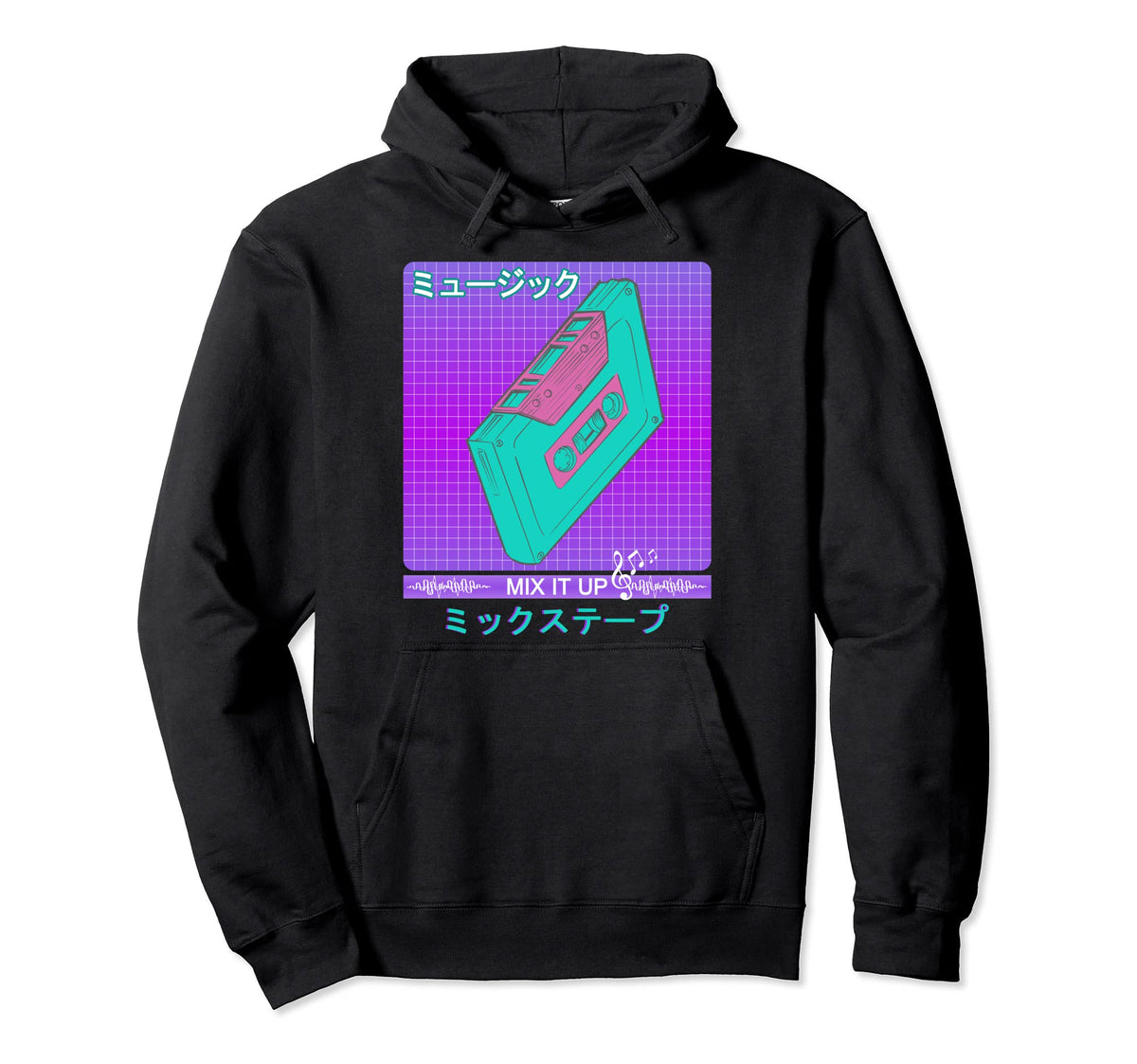 Mix Tape 90S 80S Japanese Otaku Aesthetic Hoodie - Novelty Apparel Unisex