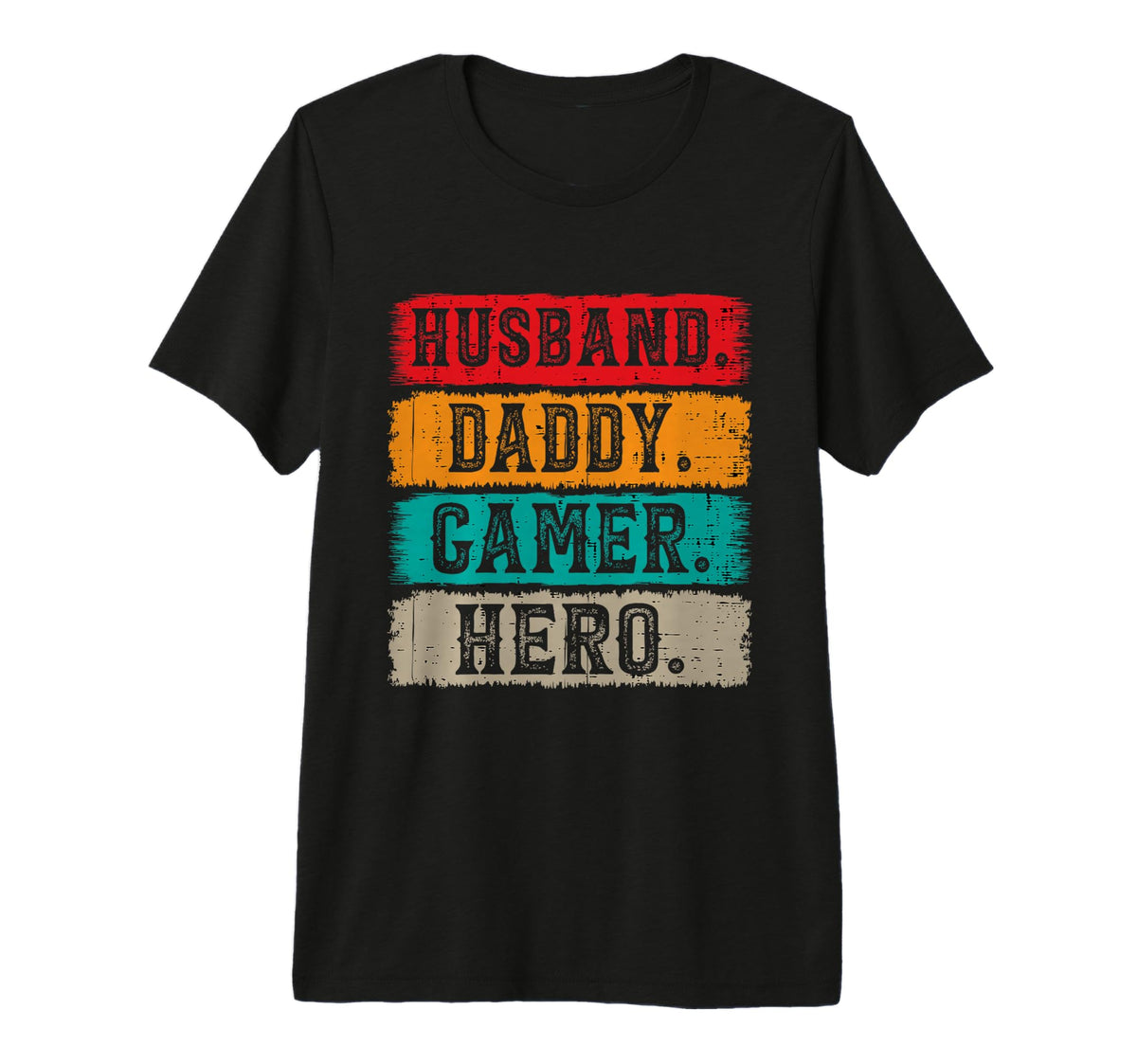 Husband Daddy Gamer Hero Funny Mens Dad T-Shirt - Trendy Graphic Men Women