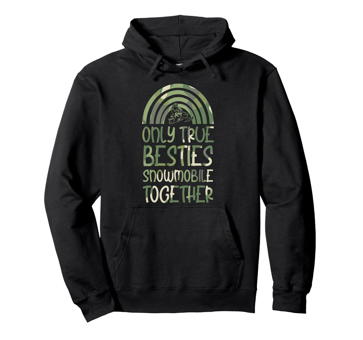 Only True Besties Snowmobile Together Hoodie - Streetwear Style Men Women