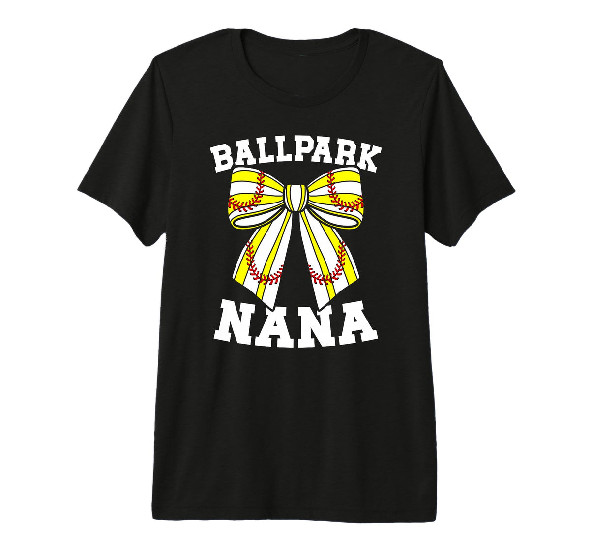 Ballpark Nana Grandma Softball T-Shirt - Custom Art Print Men Women