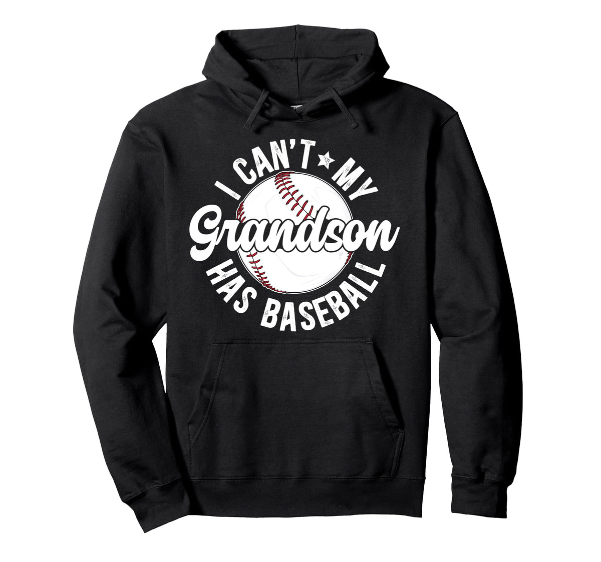 My Grandson Has Baseball Grandpa Hoodie - Trendy Graphic Men Women