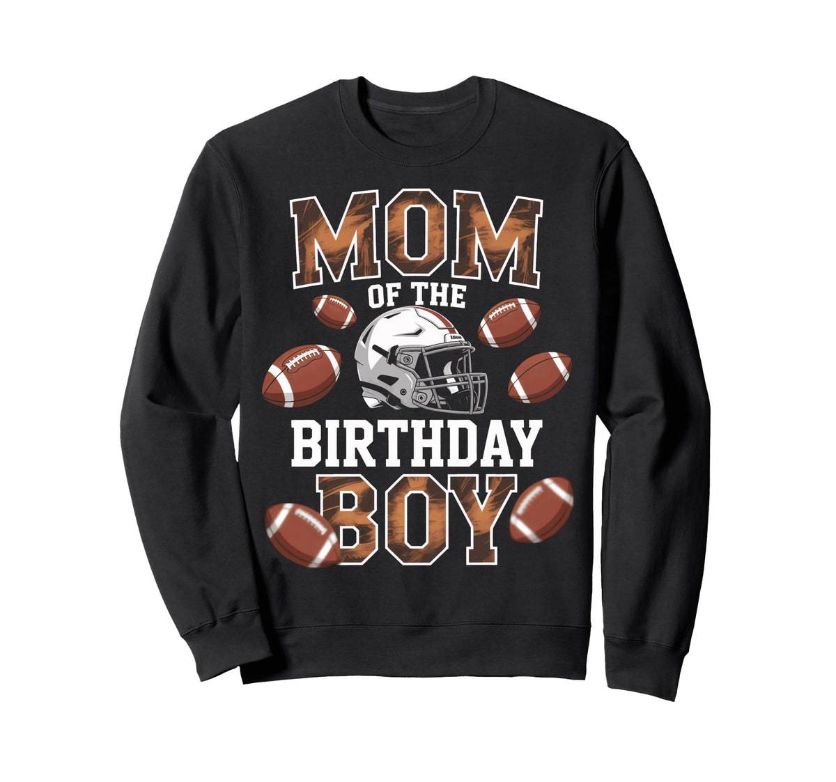 Football Mom Birthday Game Day Party Sweatshirt - Minimalist Print Unisex
