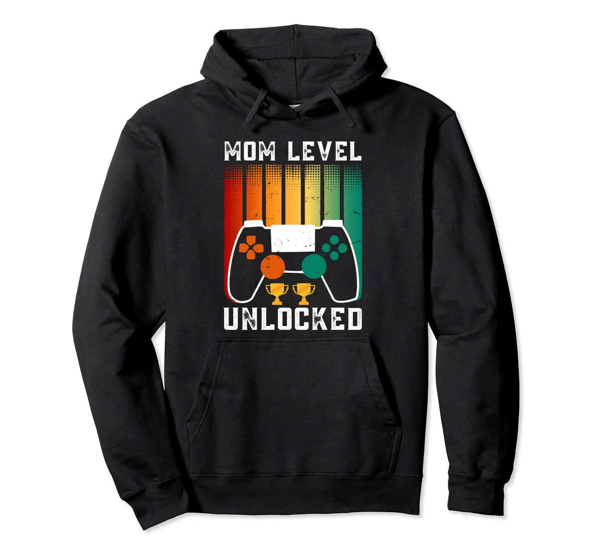 Mom Level Unlocked Gamer Hoodie - Casual Everyday Wear for Adults