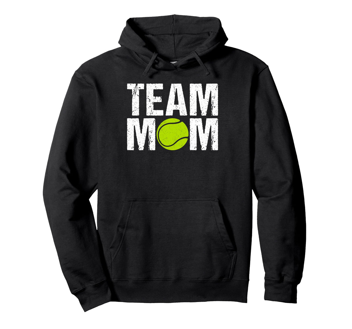 Team Mom Tennis Game Day Sports Hoodie - Casual Everyday Wear for Adults