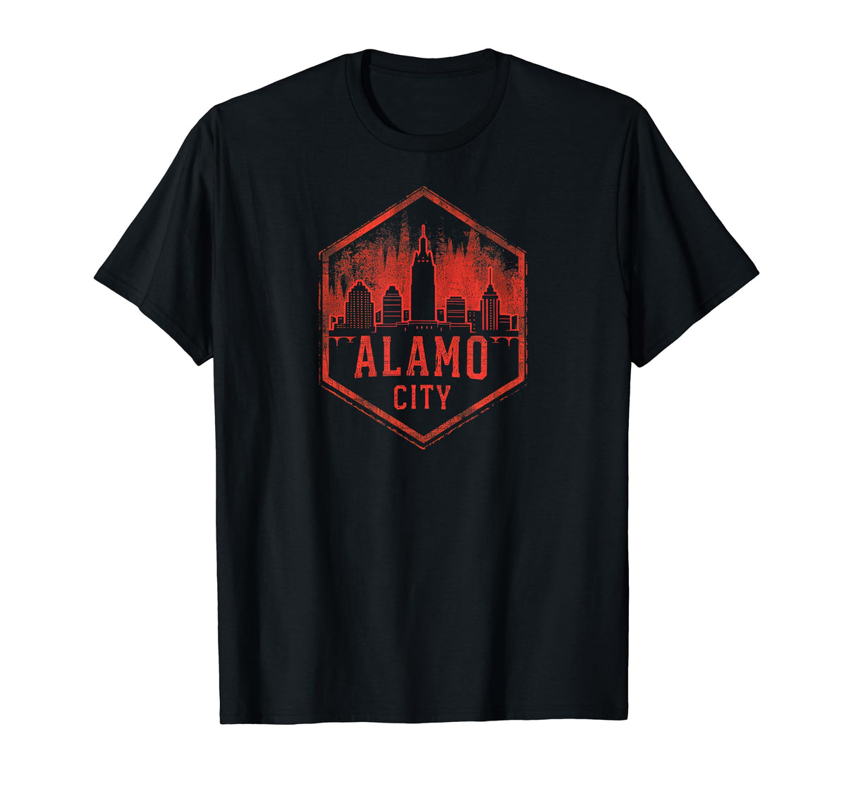 Alamo City Grit 90S Grunge T-Shirt - Casual Everyday Wear for Adults