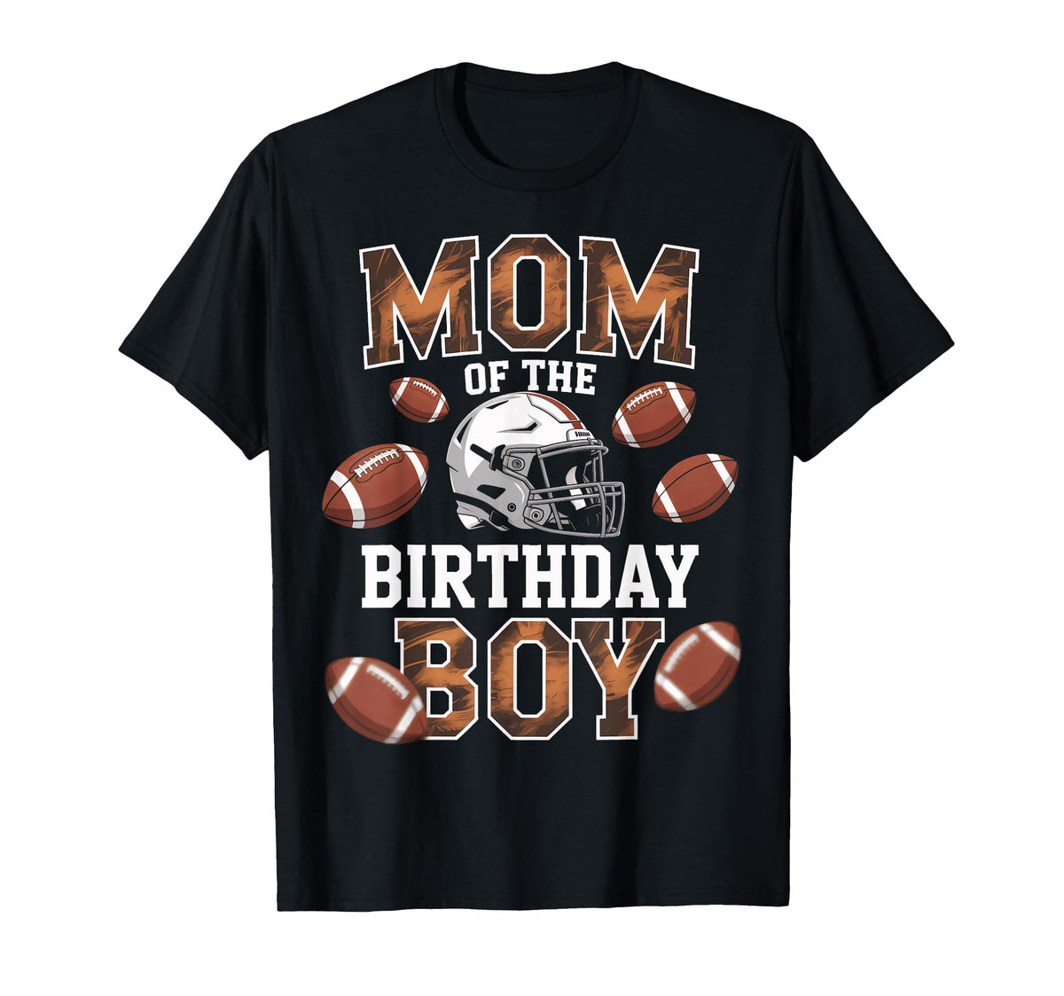 Football Mom Birthday Game Day Party T-Shirt - Novelty Apparel Unisex