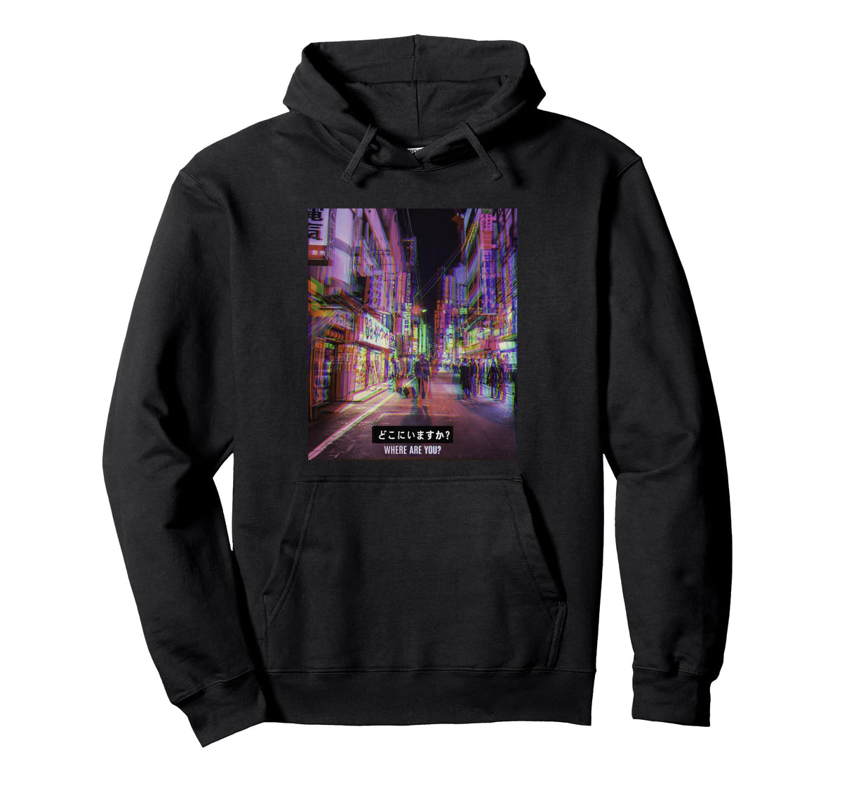 Vaporwave Aesthetic Glitch Japan 80S Hoodie - Casual Everyday Wear Unisex