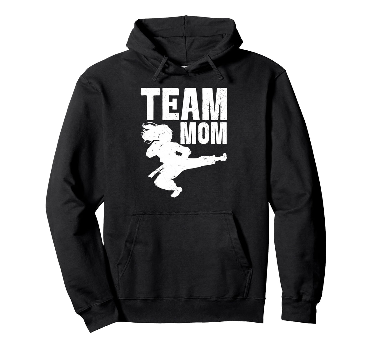 Team Mom Taekwondo Game Day Sports Parent Hoodie - Unique Graphic Unisex