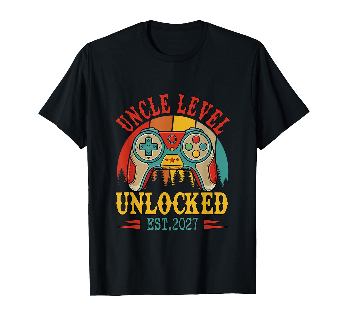 Uncle Level Unlocked Est 2027 Gamer T-Shirt - Streetwear Style Men Women
