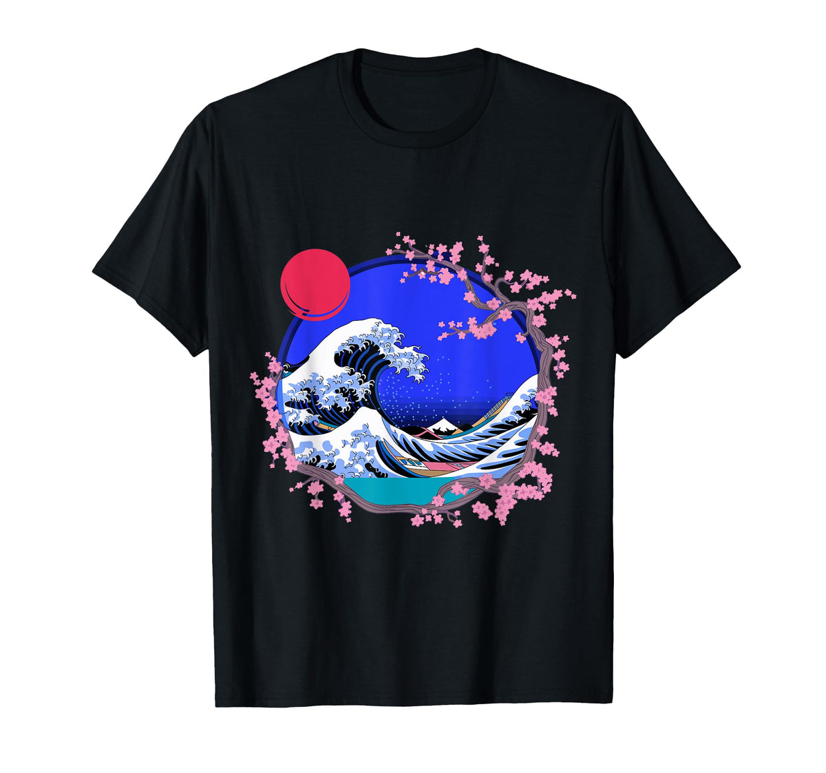 Big Wave Vaporwave Aesthetic 80S T-Shirt - Streetwear Style Men Women