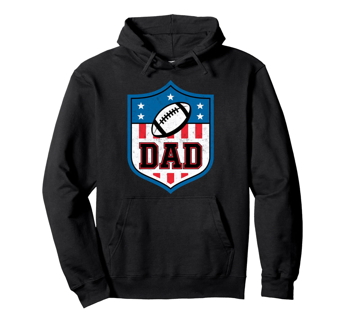 Proud Football Players Dad Touchdown Hoodie - Minimalist Print Men Women