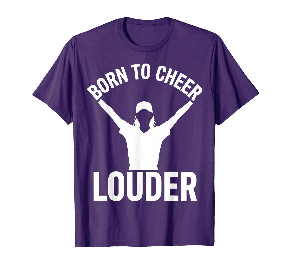 Born To Cheer Louder Baseball Mom T-Shirt - Streetwear Style Unisex