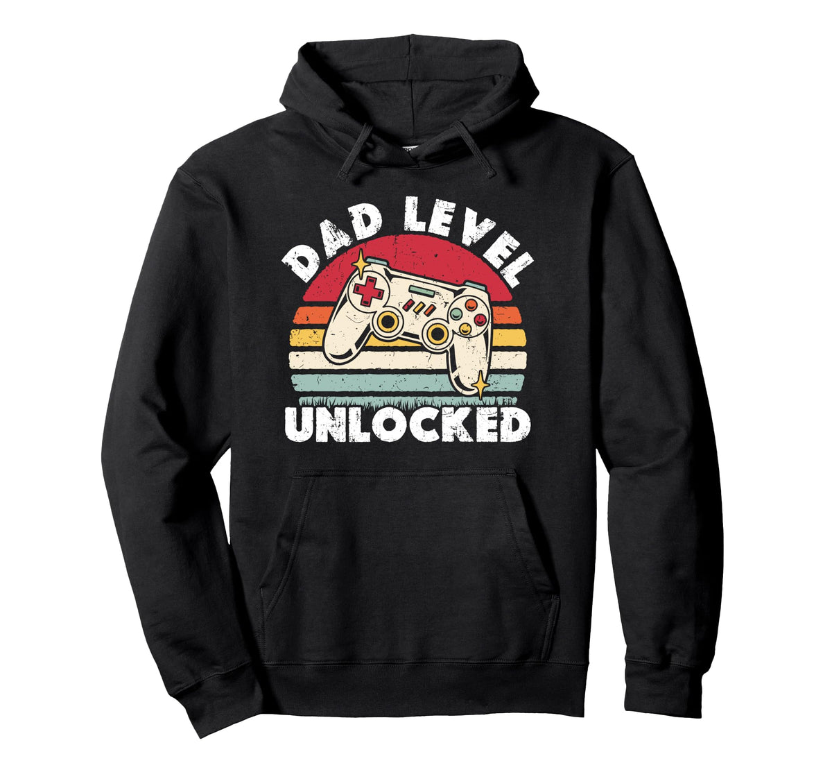 Dad Level Unlocked Funny New Dad Gamer Hoodie - Trendy Graphic Men Women