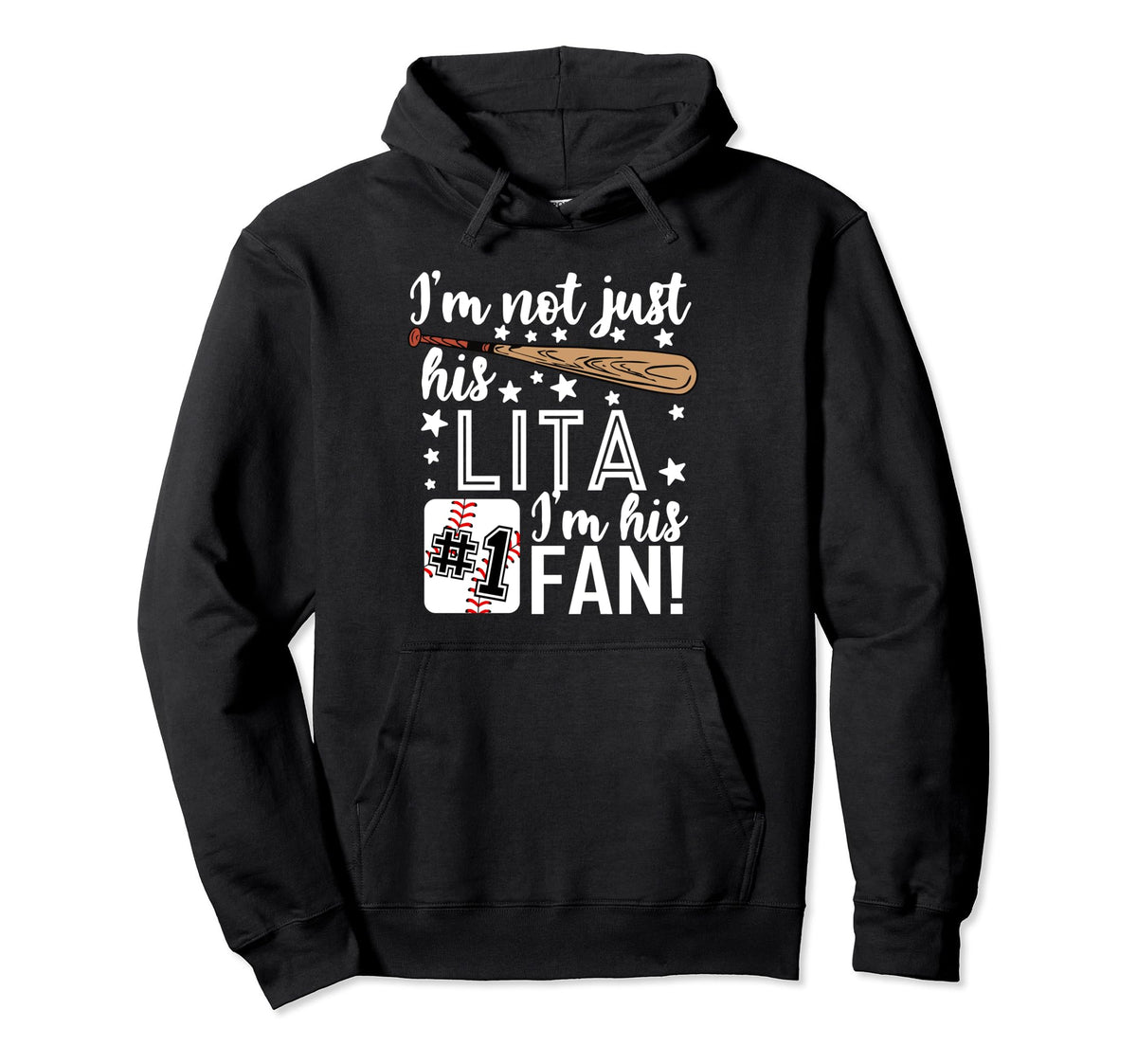Im Not Just His Lita Im His 1 Fan Hoodie - Graphic Print for Adults