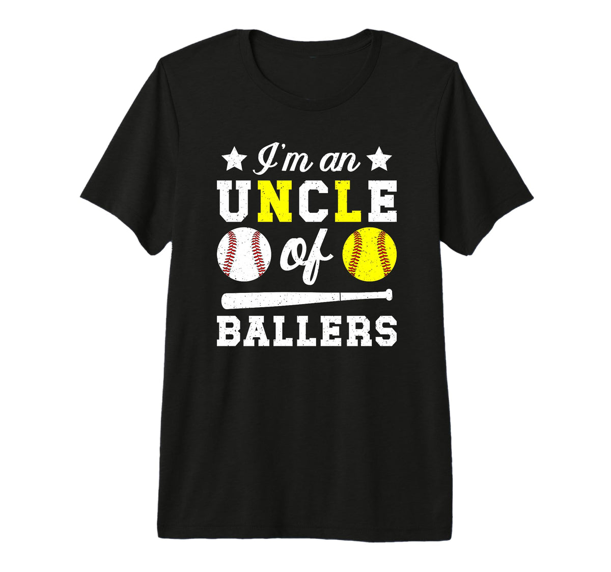 Mens Im Uncle Ballers Baseball Softball T-Shirt - Streetwear Style Unisex