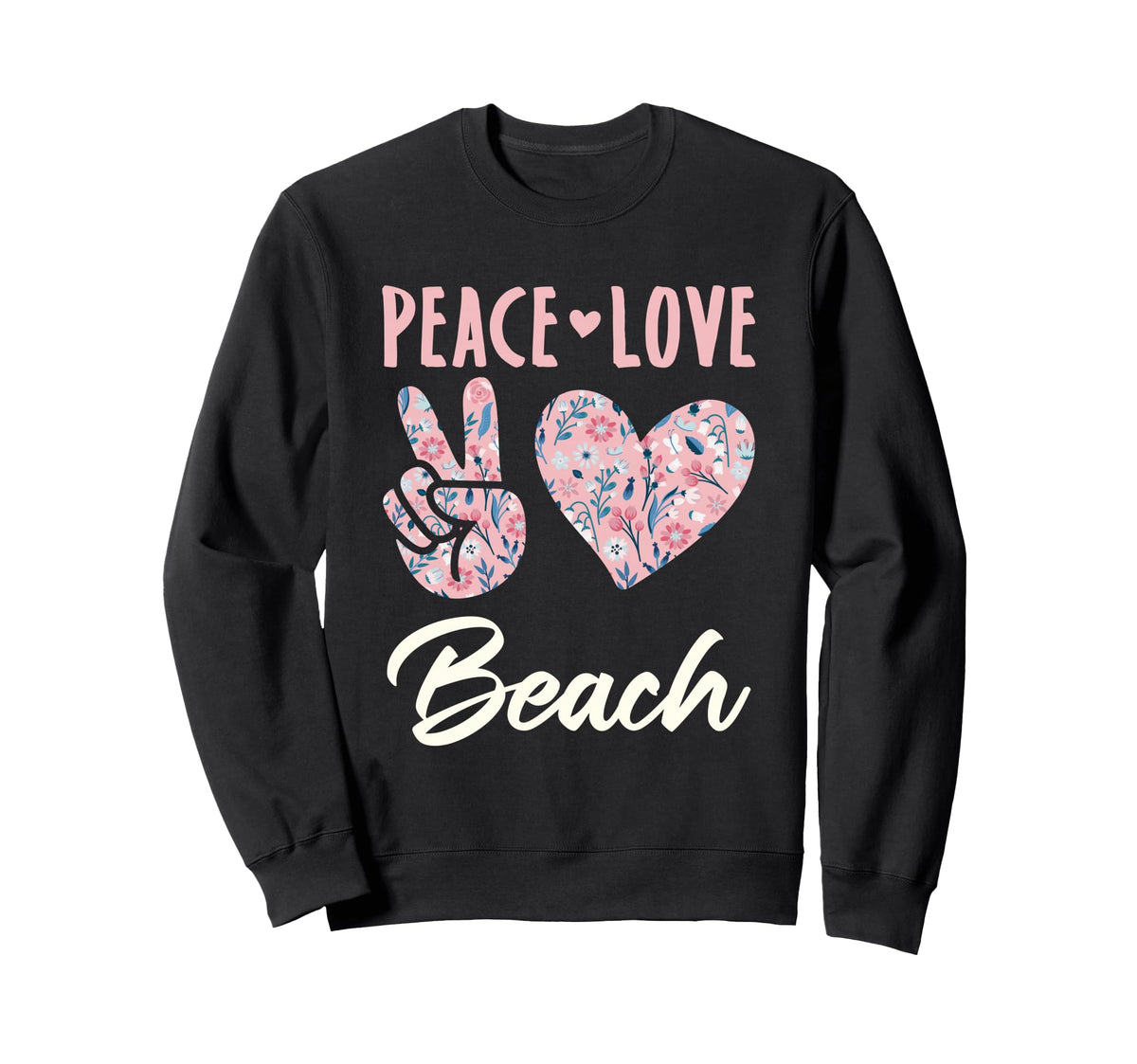 Peace Love Beach Summer Gifts And Hoodie - Casual Everyday Wear for Adults