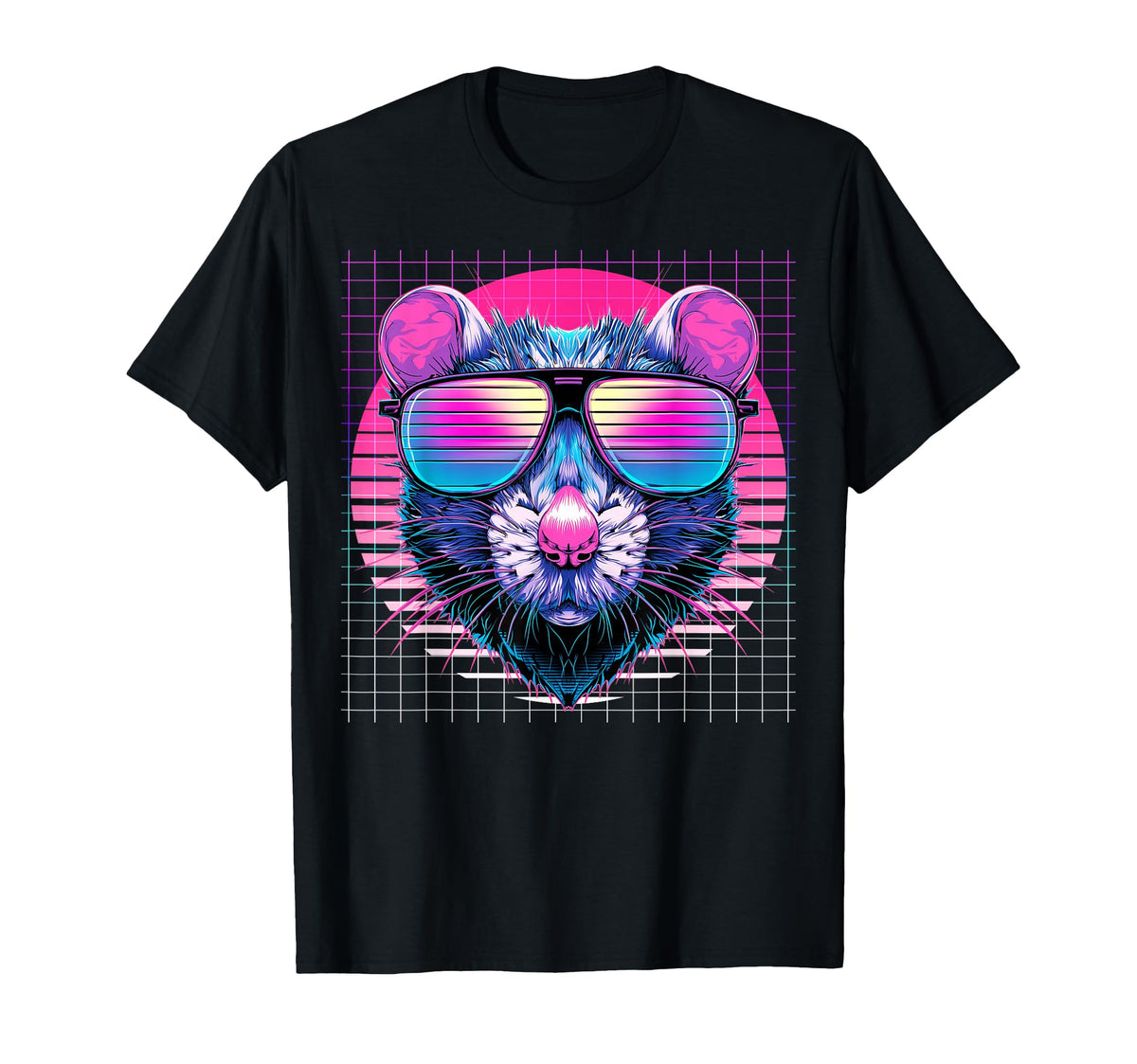Rat Sunglasses Mouse Vaporwave T-Shirt - Streetwear Style Men Women