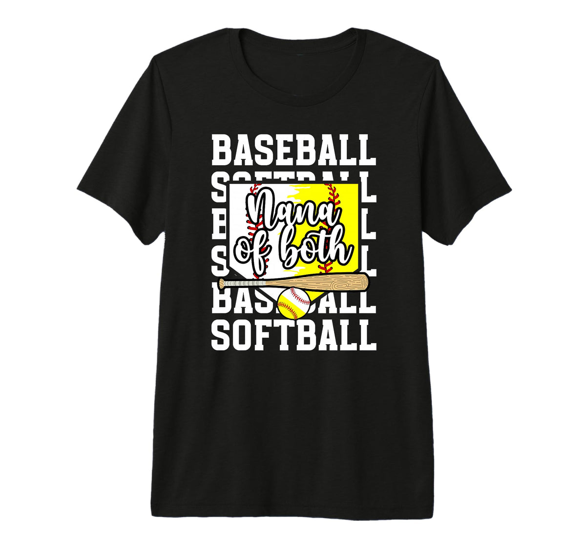 Nana Both Proud Softball Baseball T-Shirt - Streetwear Style Men Women