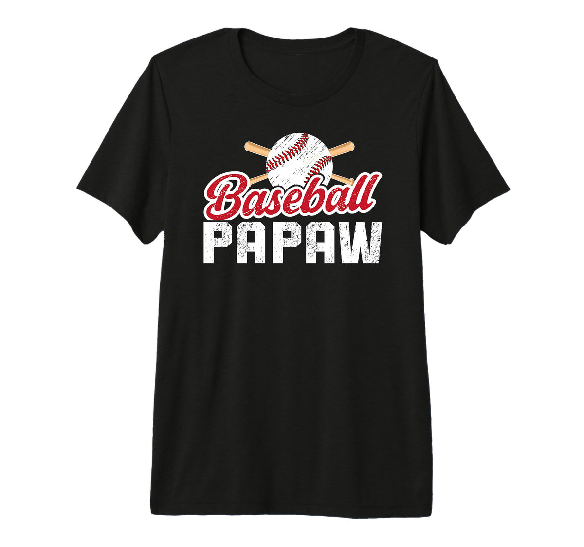 Mens Baseball Papaw Proud Papaw Baseball T-Shirt - Graphic Print Men Women