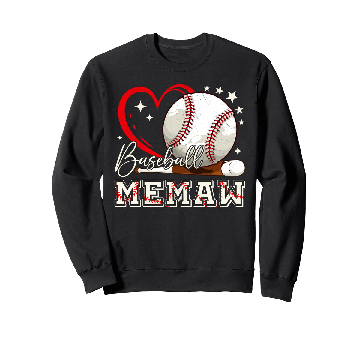 Baseball Memaw Family Matching Sweatshirt - Streetwear Style Men Women