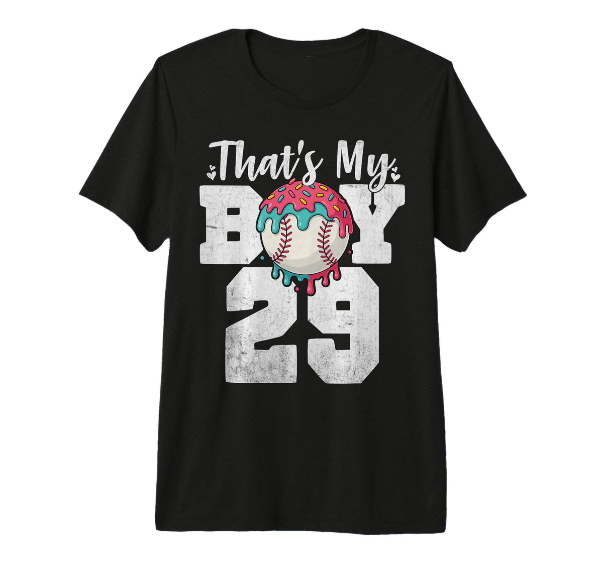 Thats My Baseball 29 Number Mom Dad T-Shirt - Streetwear Style for Adults