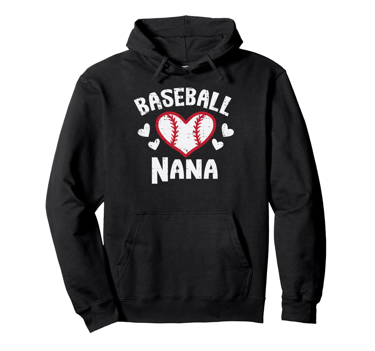 Baseball Nana Heart Family Matching Hoodie - Minimalist Print Men Women