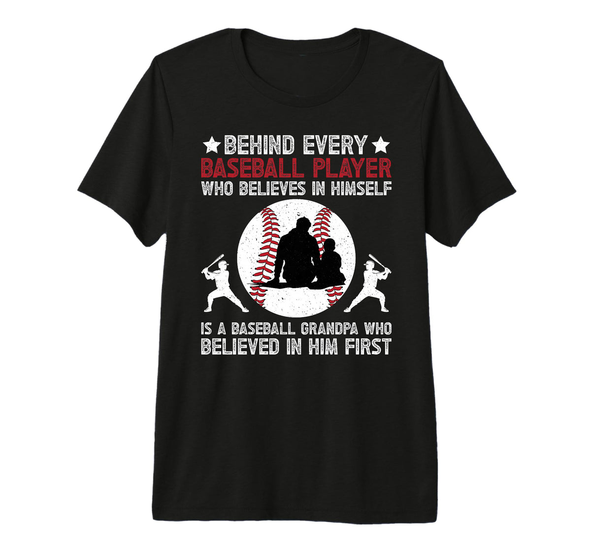 Mens Baseball Grandpa Proud Grandpa T-Shirt - Aesthetic Graphic Men Women