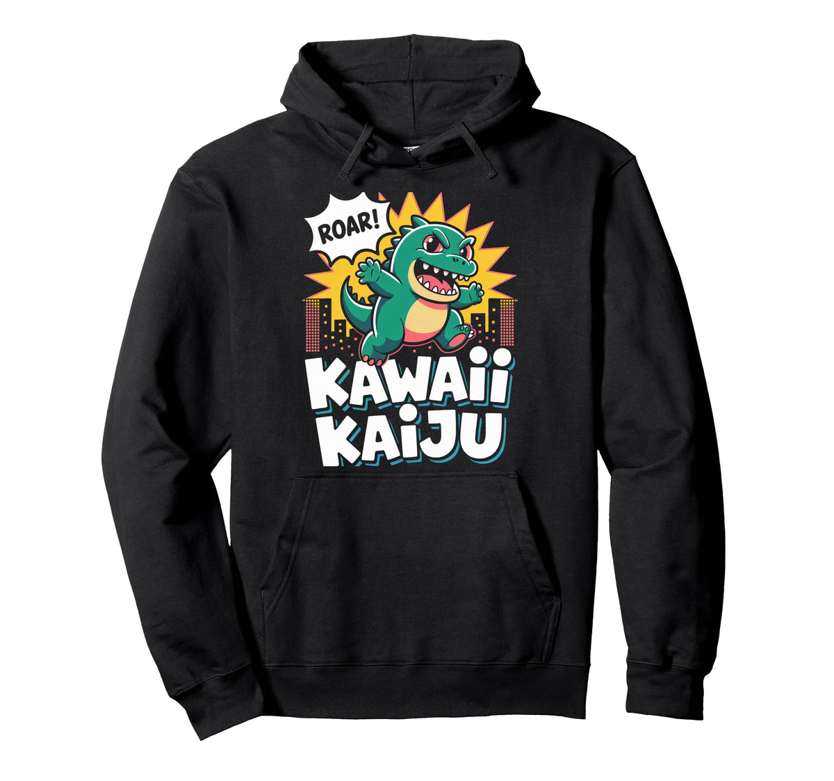 Kawaii Kaiju Pop Culture Japanese Hoodie - Novelty Apparel Men Women