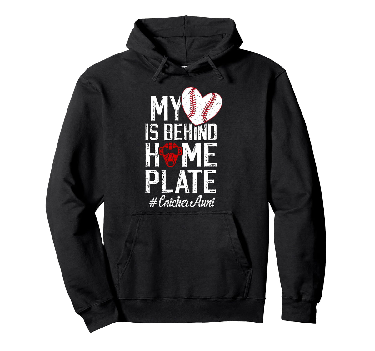 Proud Baseball Catcher Aunt Hoodie - Casual Everyday Wear Men Women