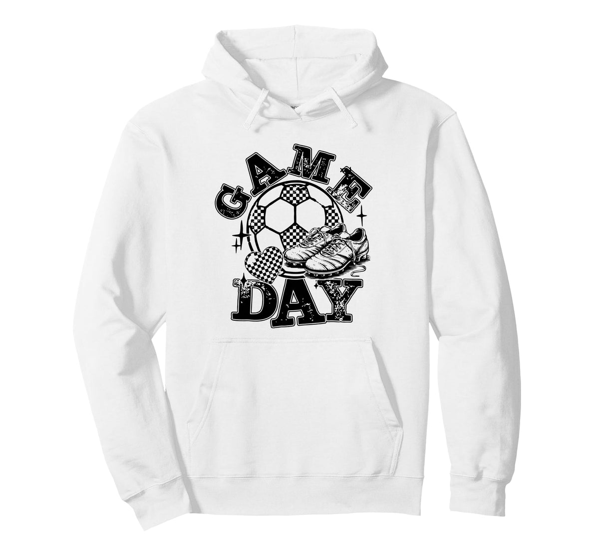 Game Day Football Bow Cheer Mom Hoodie - Novelty Apparel Men Women