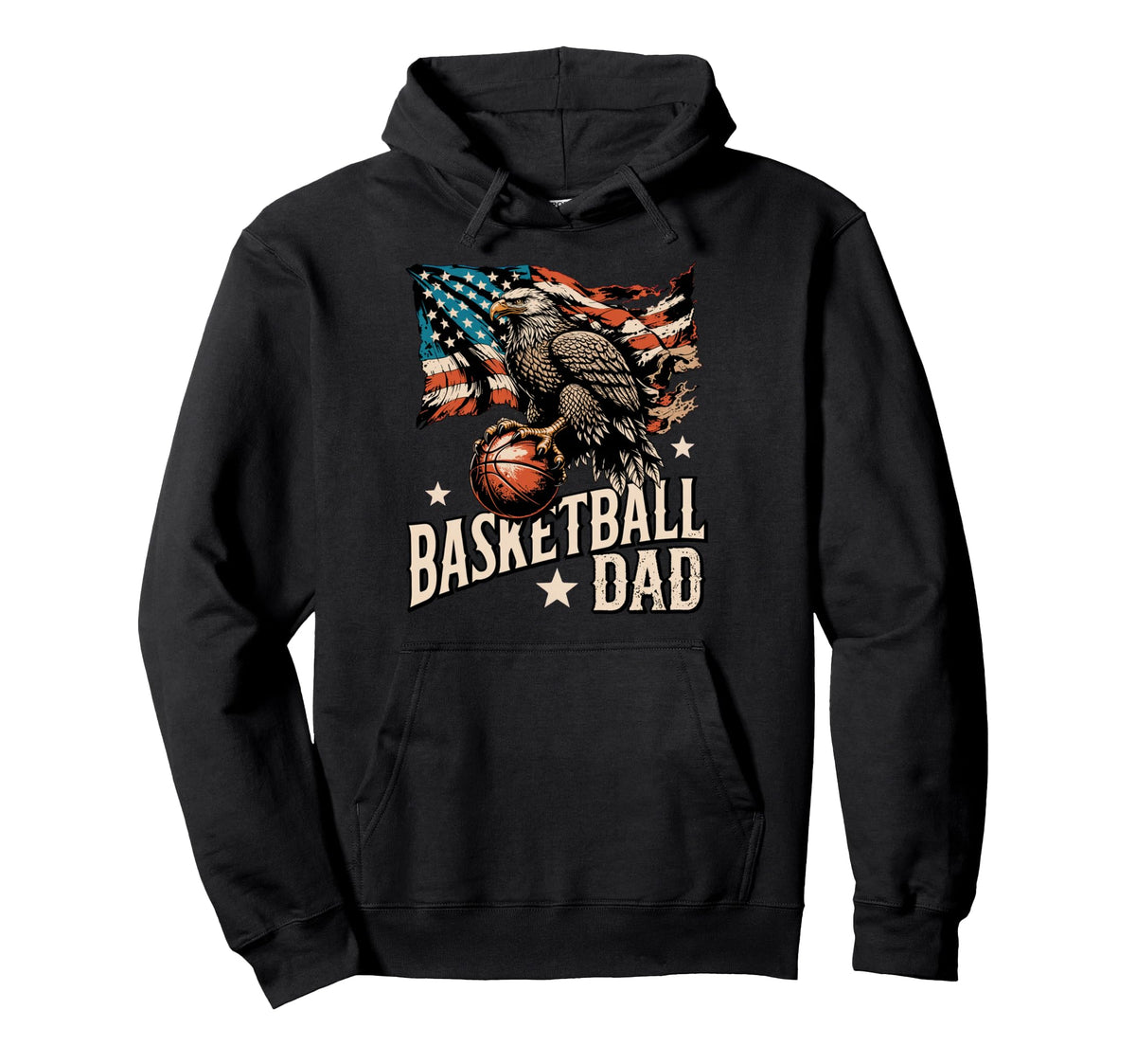 Basketball American Flag Basketball Hoodie - Custom Art Print Men Women