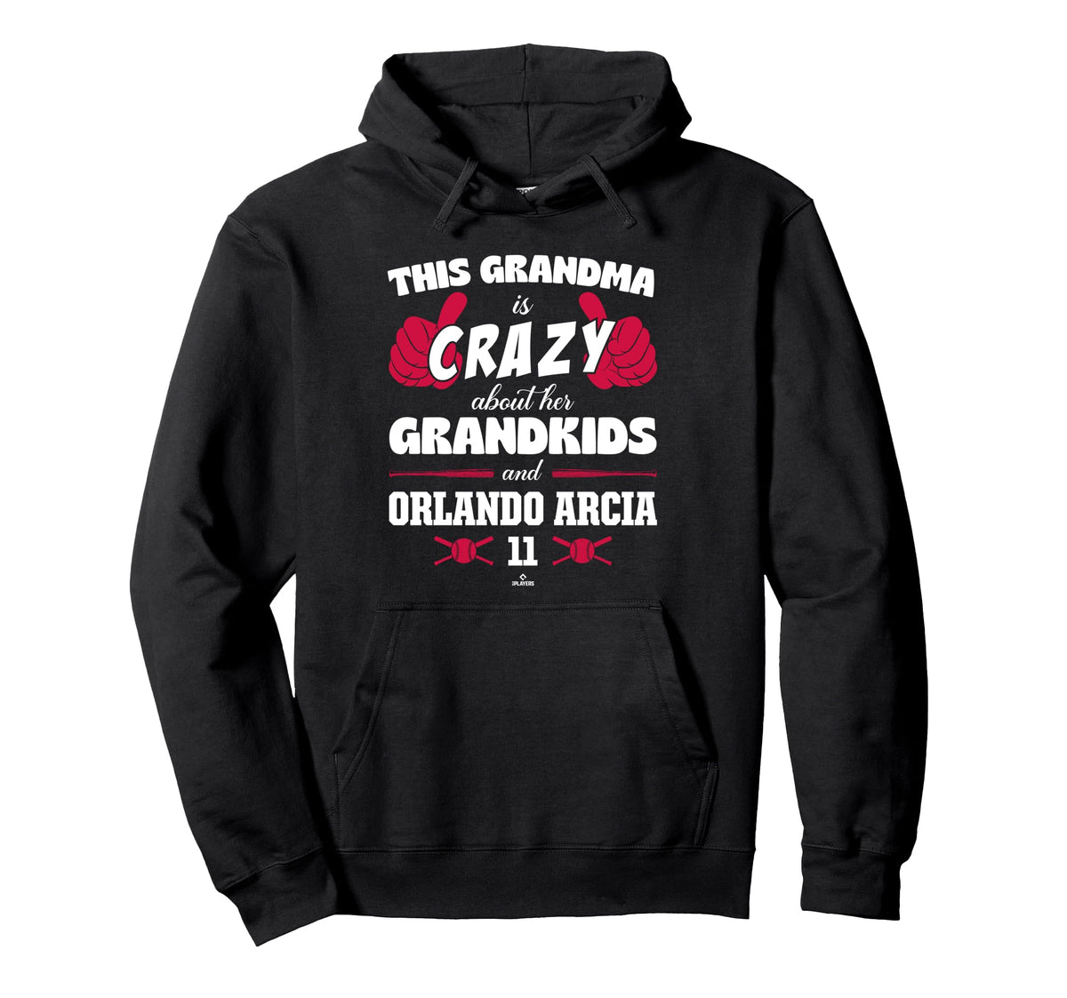 Grandma Crazy Orlando Arcia Atlanta Hoodie - Minimalist Print Men Women