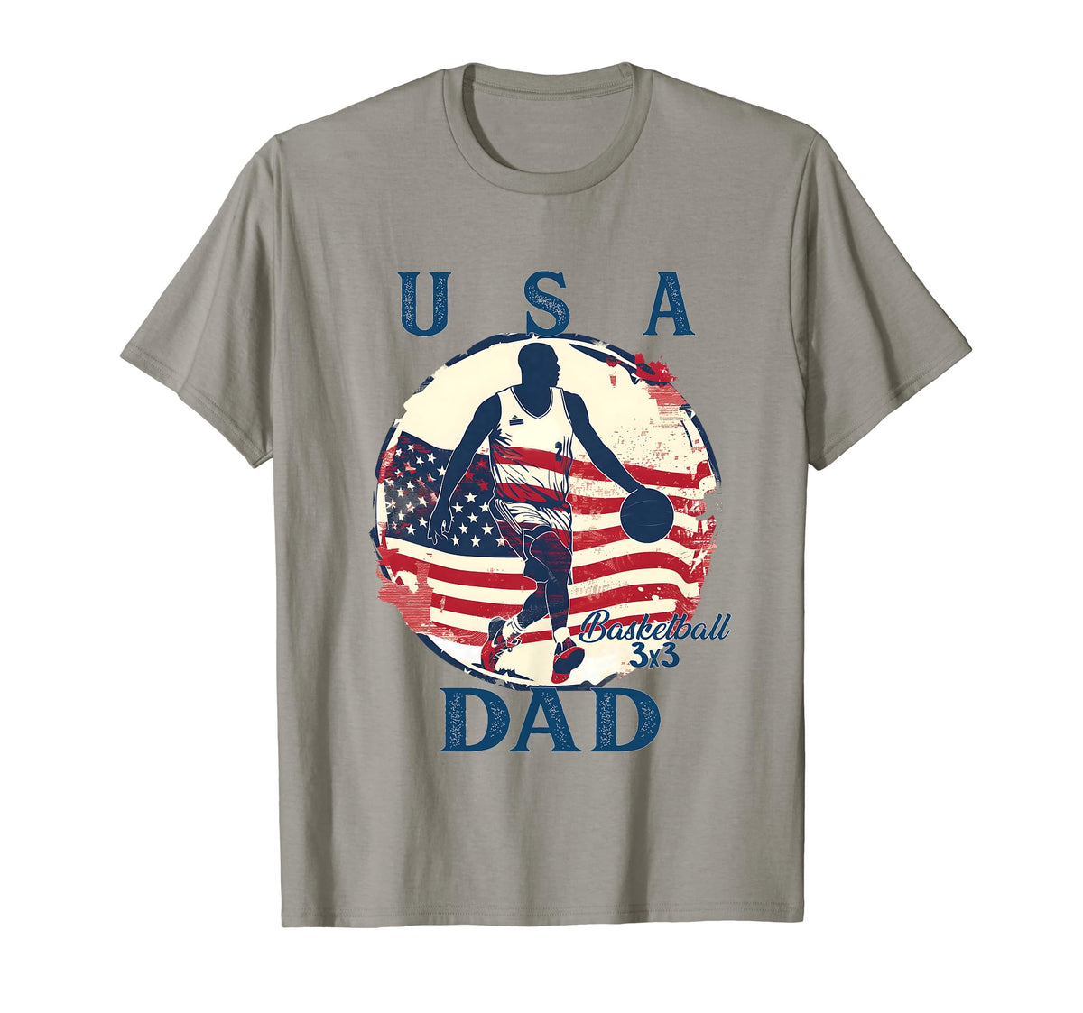 Usa 2024 Fathers Day American Sport T-Shirt - Minimalist Print for Adults