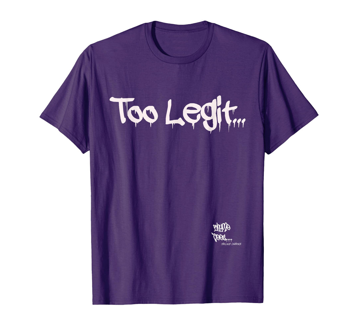 Old School Rap Hip Hop Too Legit 90S T-Shirt - Casual Everyday Wear Unisex