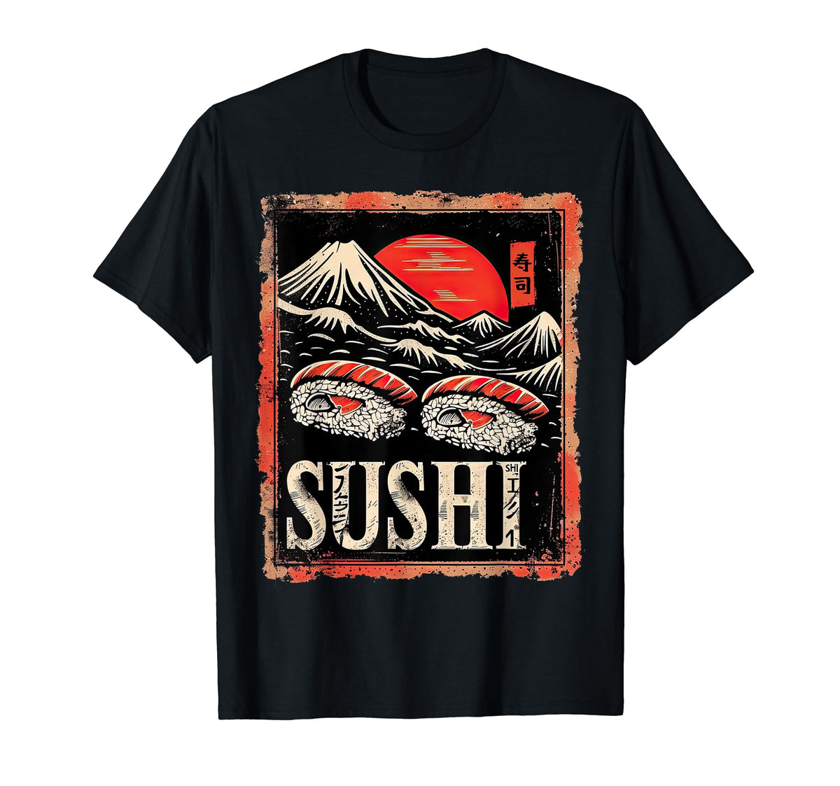 Sushi Japanese Aesthetic Streetwear T-Shirt - Trendy Graphic Unisex