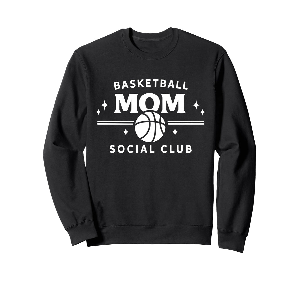 Basketball Mom Social Club Sports Sweatshirt - Custom Art Print for Adults