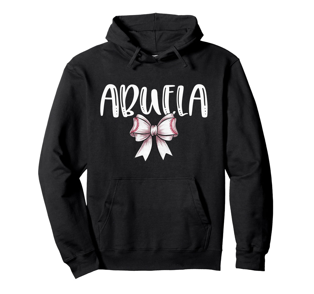 Coquette Baseball Abuela Spirit Hoodie - Casual Everyday Wear for Adults