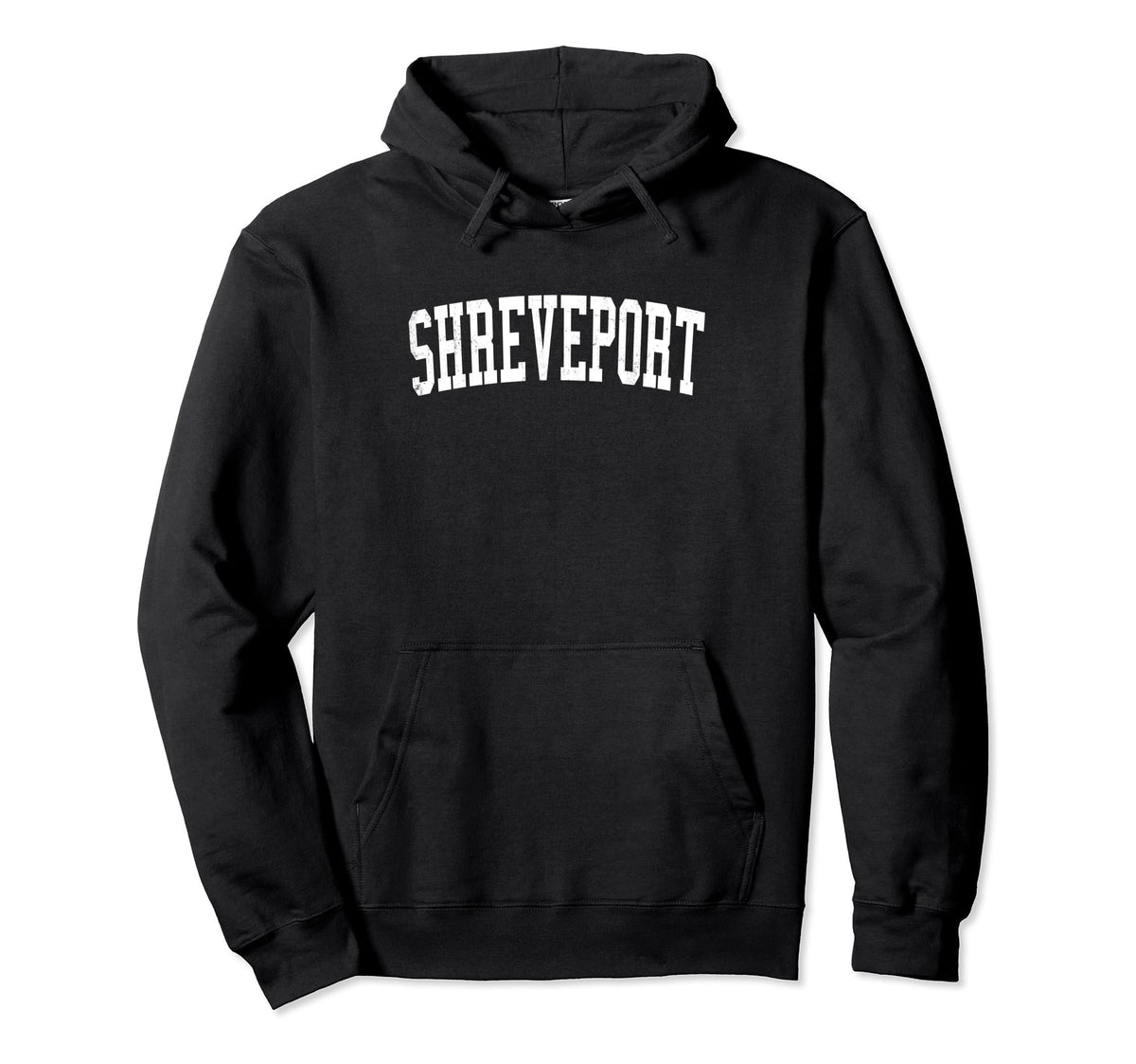 Shreveport La Distressed White Hoodie - Casual Everyday Wear Men Women
