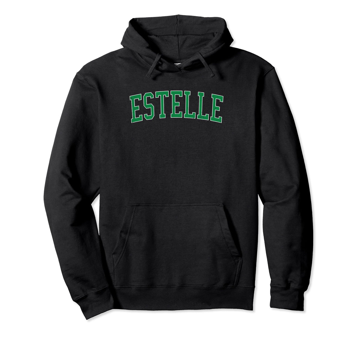 Estelle La Distressed Green Varsity Hoodie - Casual Everyday Wear Men Women