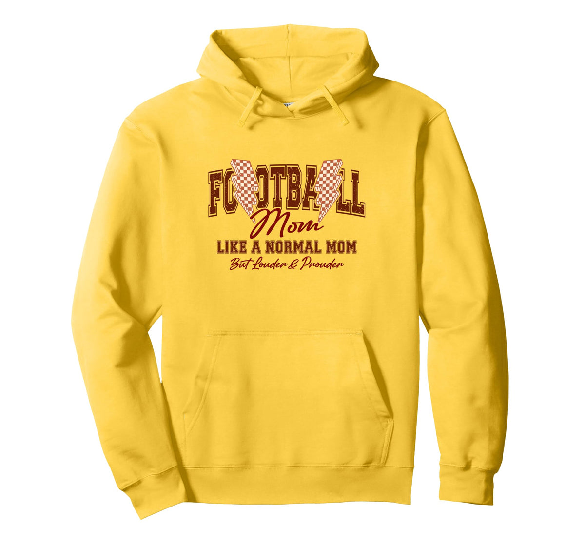 Football Mama Biggest Fan Football Mom Hoodie - Unique Graphic for Adults