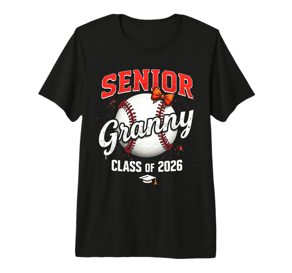 Senior Granny 2026 Baseball Mama T-Shirt - Streetwear Style for Adults