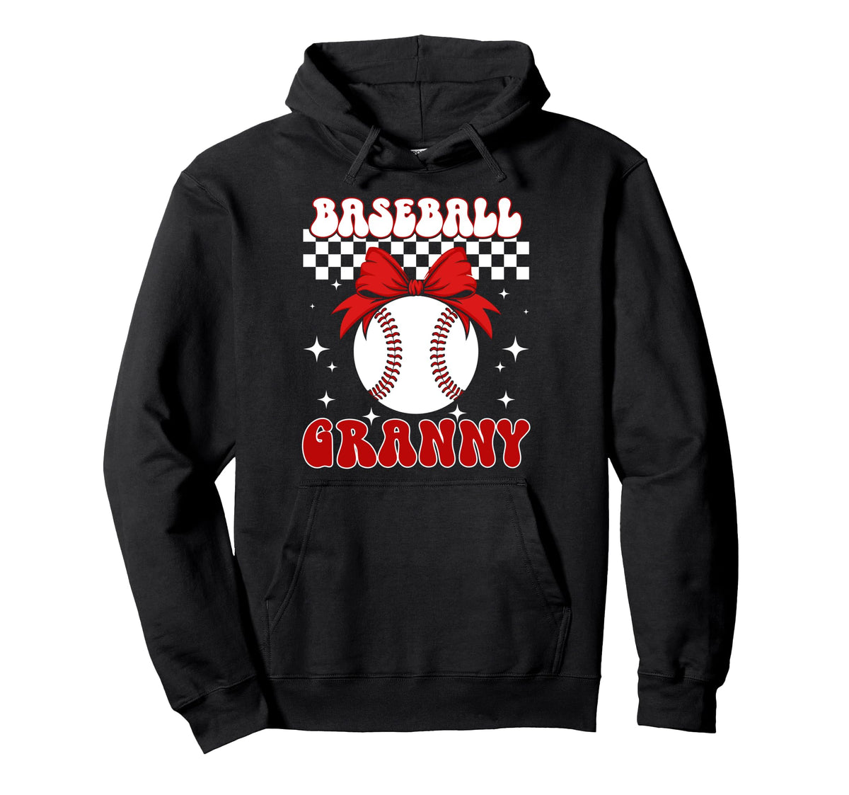 Baseball Granny Coquette Granny Hoodie - Minimalist Print Men Women