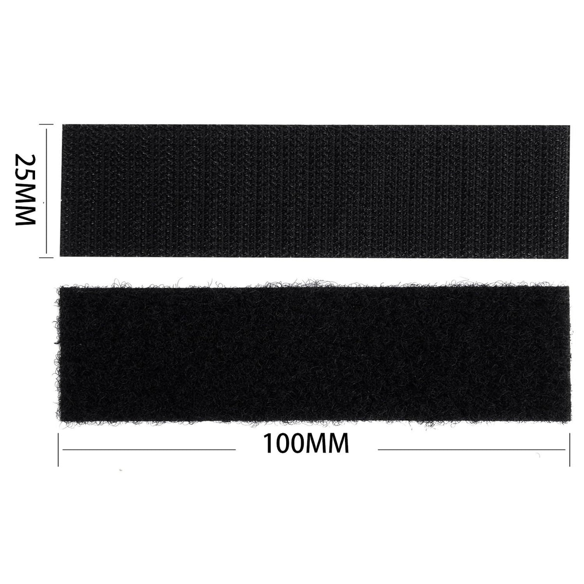Melsan 1 x 4 Inch Adhesive Hook and Loop Strips, 15 Sets