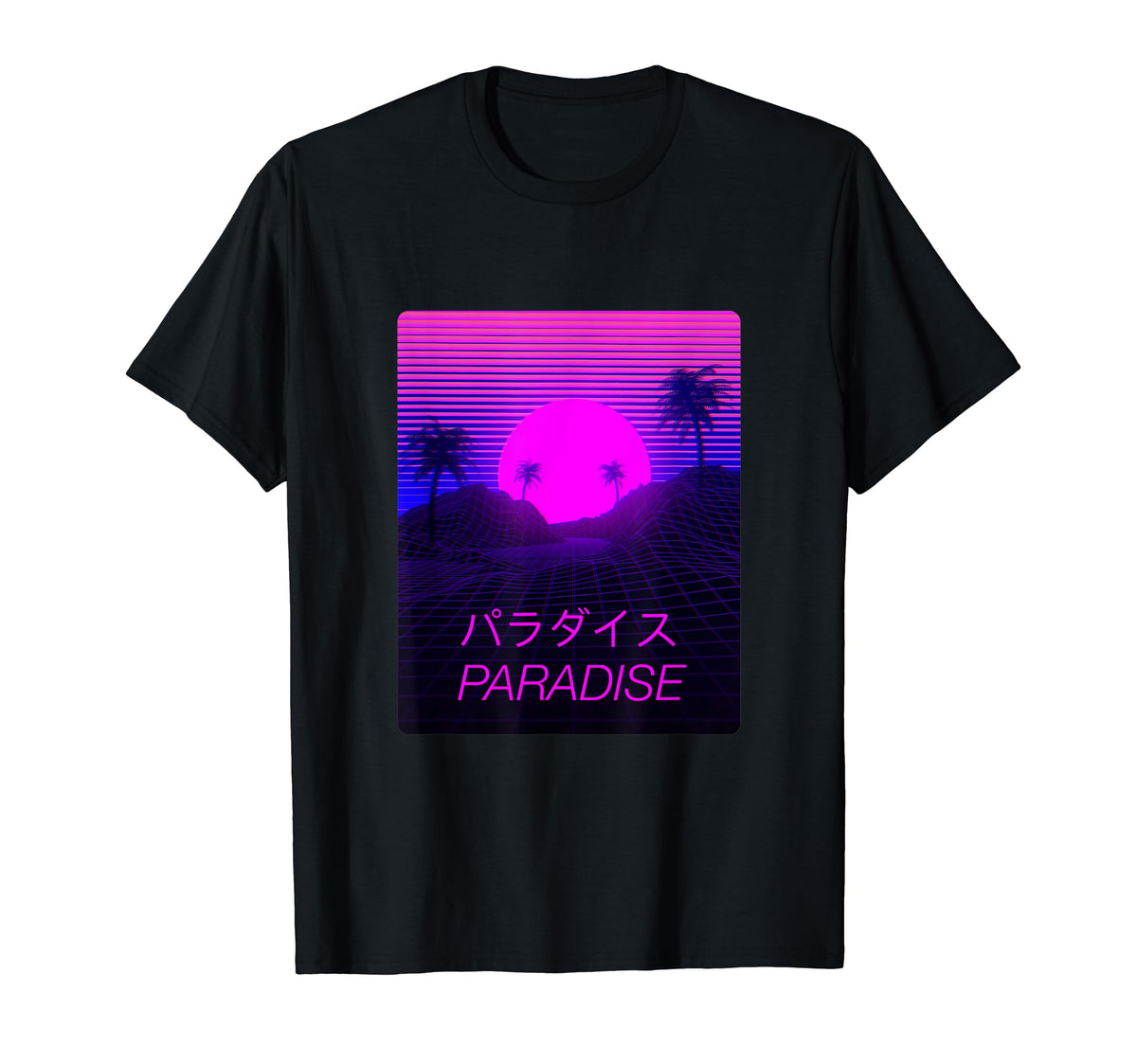 Vaporwave Paradise Aesthetic T-Shirt - Casual Everyday Wear Men Women
