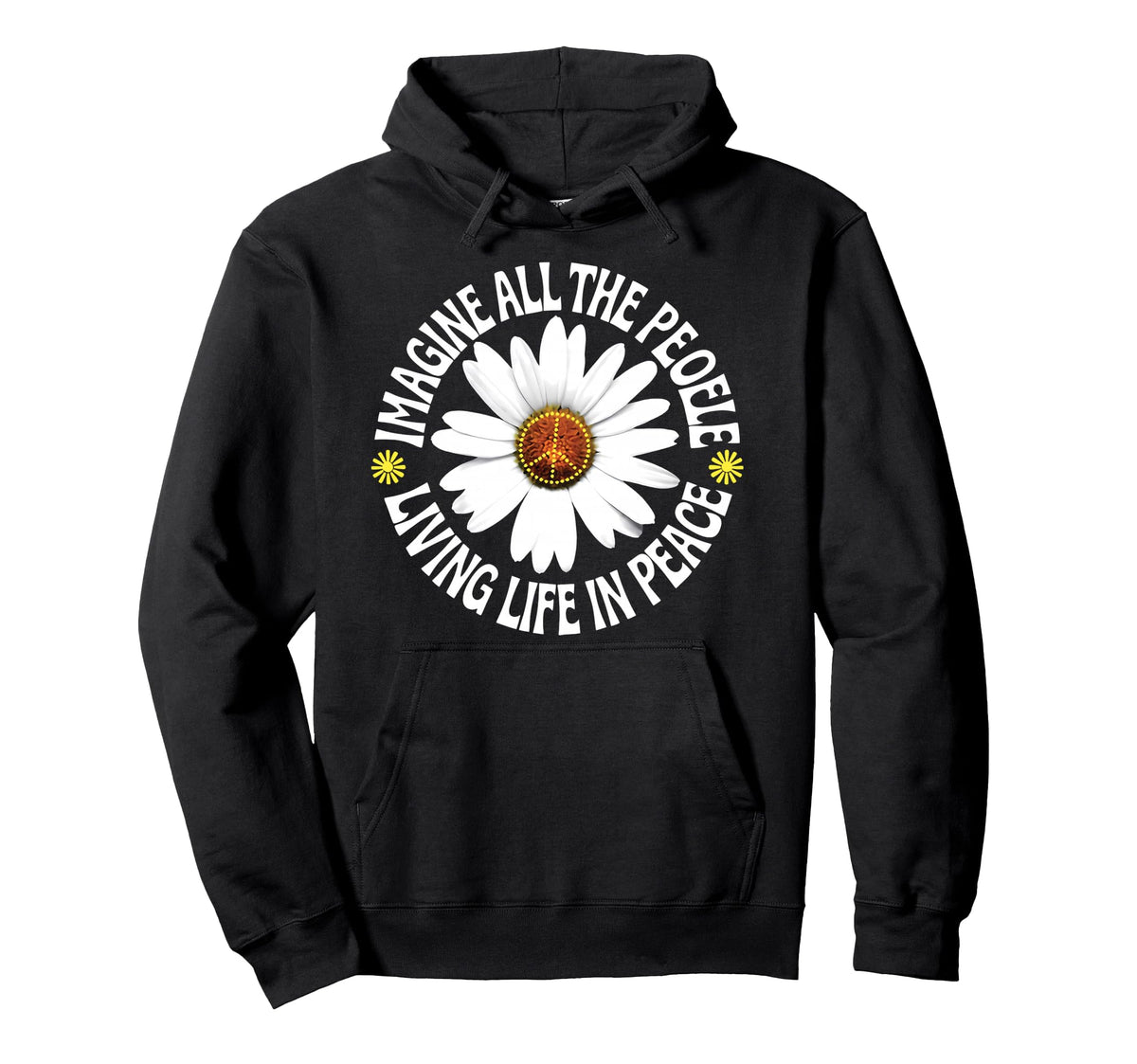 Peace Flower Imagine All People Boho Hoodie - Streetwear Style Men Women